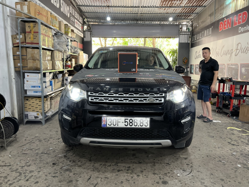 Độ đèn nâng cấp ánh sáng Bi Henvvei L85 Pro cho xe Ranger Rover